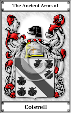 Coterell Family Crest Download (JPG)  Book Plated - 150 DPI