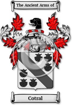 Cotral Family Crest Download (jpg) Legacy Series - 150 DPI