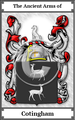 Cotingham Family Crest Download (JPG) Book Plated - 600 DPI