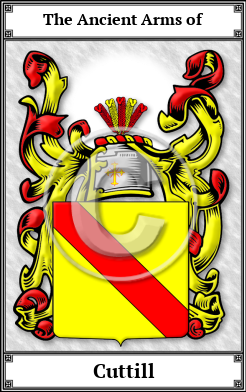Cuttill Family Crest Download (JPG)  Book Plated - 150 DPI