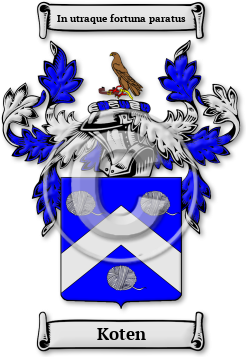 Koten Family Crest Download (jpg) Legacy Series - 150 DPI