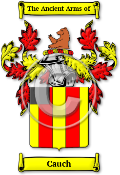 Cauch Family Crest Download (jpg) Legacy Series - 150 DPI