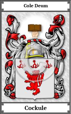 Cockule Family Crest Download (JPG)  Book Plated - 150 DPI