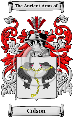 Colson Family Crest Download (JPG) Heritage Series - 600 DPI