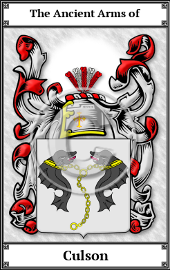 Culson Family Crest Download (JPG)  Book Plated - 150 DPI
