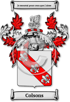 Colsons Family Crest Download (jpg) Legacy Series - 150 DPI