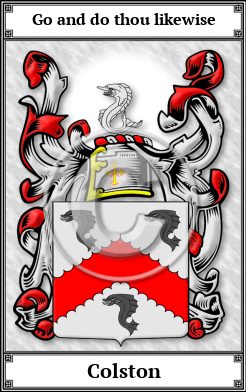 Colston Family Crest Download (JPG)  Book Plated - 150 DPI