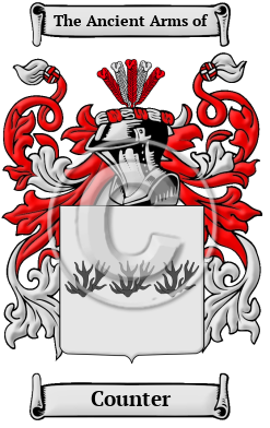 Counter Family Crest Download (JPG) Heritage Series - 600 DPI