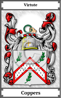 Coppers Family Crest Download (JPG)  Book Plated - 150 DPI
