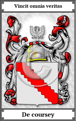 De coursey Family Crest Download (JPG)  Book Plated - 150 DPI