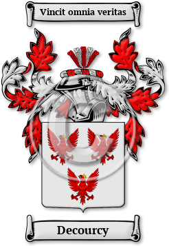 Decourcy Family Crest Download (jpg) Legacy Series - 150 DPI