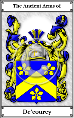 De'courcy Family Crest Download (JPG)  Book Plated - 150 DPI