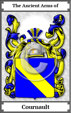 Cournault Family Crest Download (JPG) Book Plated - 600 DPI