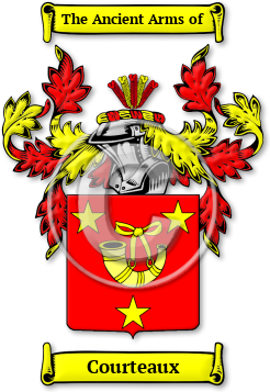 Courteaux Family Crest Download (JPG) Legacy Series - 600 DPI