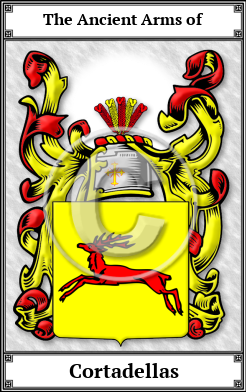 Cortadellas Family Crest Download (JPG) Book Plated - 600 DPI