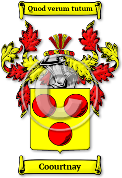 Coourtnay Family Crest Download (JPG) Legacy Series - 600 DPI