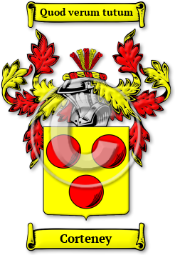 Corteney Family Crest Download (JPG) Legacy Series - 600 DPI