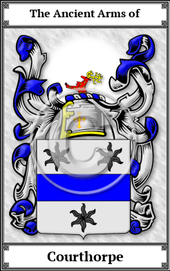 Courthorpe Family Crest Download (JPG) Book Plated - 600 DPI
