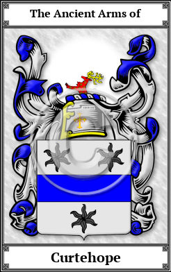 Curtehope Family Crest Download (JPG) Book Plated - 600 DPI