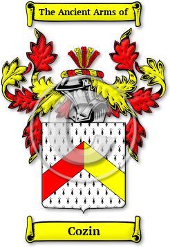 Cozin Family Crest Download (jpg) Legacy Series - 150 DPI