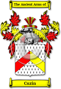 Cuzin Family Crest Download (jpg) Legacy Series - 150 DPI