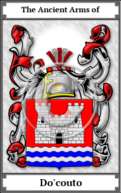 Do'couto Family Crest Download (JPG) Book Plated - 150 DPI