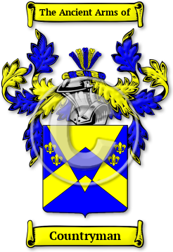 Countryman Family Crest Download (jpg) Legacy Series - 150 DPI