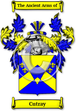 Cutray Family Crest Download (jpg) Legacy Series - 150 DPI