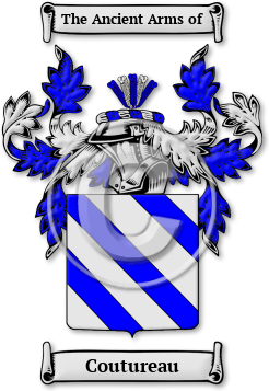 Coutureau Family Crest Download (jpg) Legacy Series - 150 DPI