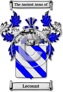 Lecount Family Crest Download (jpg) Legacy Series - 150 DPI
