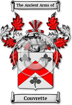 Couvrette Family Crest Download (JPG) Legacy Series - 600 DPI