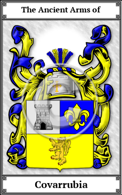 Covarrubia Family Crest Download (JPG)  Book Plated - 150 DPI