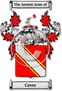 Caver Family Crest Download (jpg) Legacy Series - 150 DPI