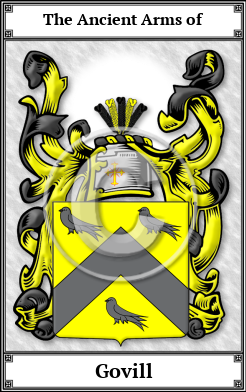 Govill Family Crest Download (JPG)  Book Plated - 150 DPI