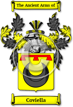 Coviella Family Crest Download (jpg) Legacy Series - 150 DPI