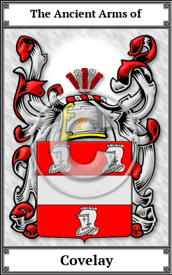 Covelay Family Crest Download (JPG)  Book Plated - 150 DPI