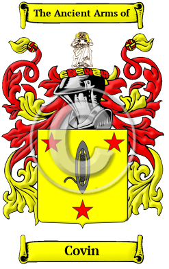 Covin Family Crest/Coat of Arms