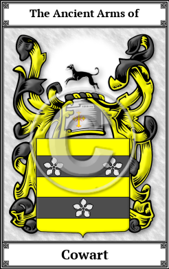 Cowart Family Crest Download (JPG)  Book Plated - 150 DPI