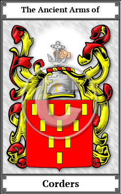 Corders Family Crest Download (JPG)  Book Plated - 150 DPI