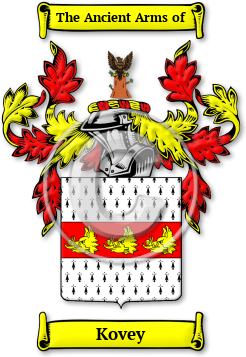 Kovey Family Crest Download (jpg) Legacy Series - 150 DPI