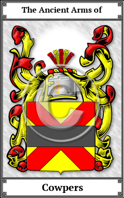 Cowpers Family Crest Download (JPG)  Book Plated - 150 DPI