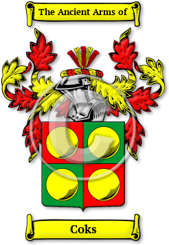 Coks Family Crest Download (JPG) Legacy Series - 600 DPI