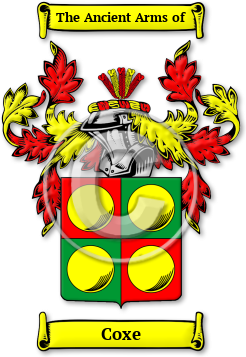 Coxe Family Crest Download (JPG) Legacy Series - 600 DPI