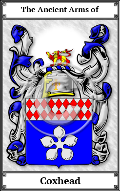 Coxhead Family Crest Download (JPG) Book Plated - 600 DPI
