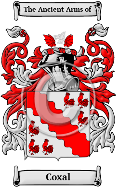 Coxal Family Crest Download (JPG) Heritage Series - 600 DPI