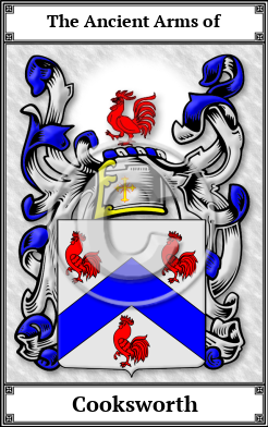 Cooksworth Family Crest Download (JPG) Book Plated - 600 DPI