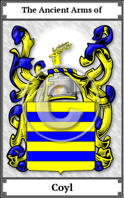 Coyl Family Crest Download (JPG)  Book Plated - 150 DPI