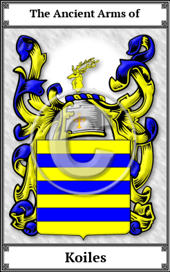 Koiles Family Crest Download (JPG) Book Plated - 600 DPI