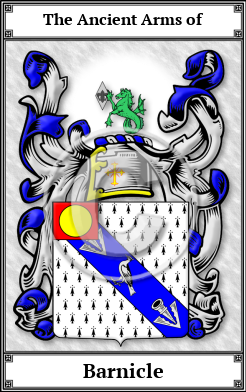 Barnicle Family Crest Download (JPG)  Book Plated - 150 DPI