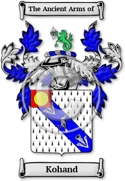 Kohand Family Crest Download (jpg) Legacy Series - 150 DPI